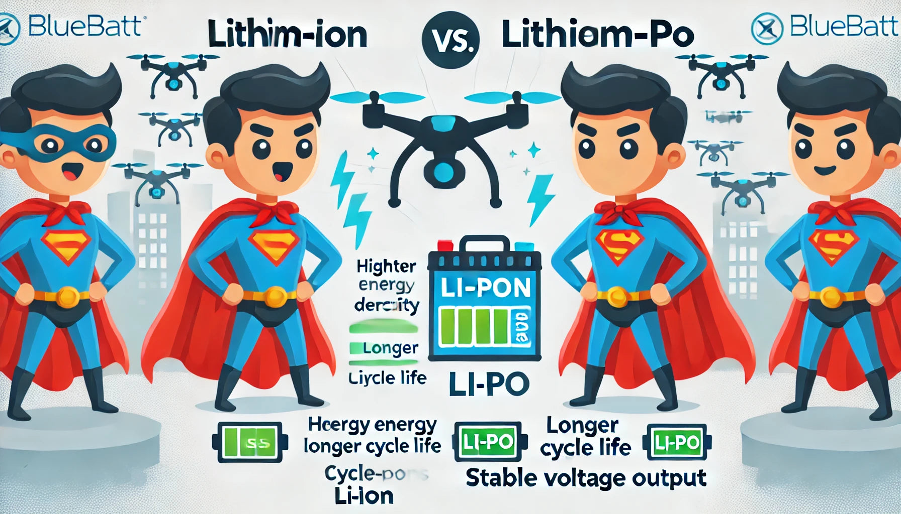 Li-Ion vs. Li-Po: How Lithium-Ion Batteries Can Increase Endurance for Your Drones